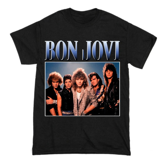 Bon Jovi Short Sleeve Famous Shirt Men and Women Cotton T-Shirt