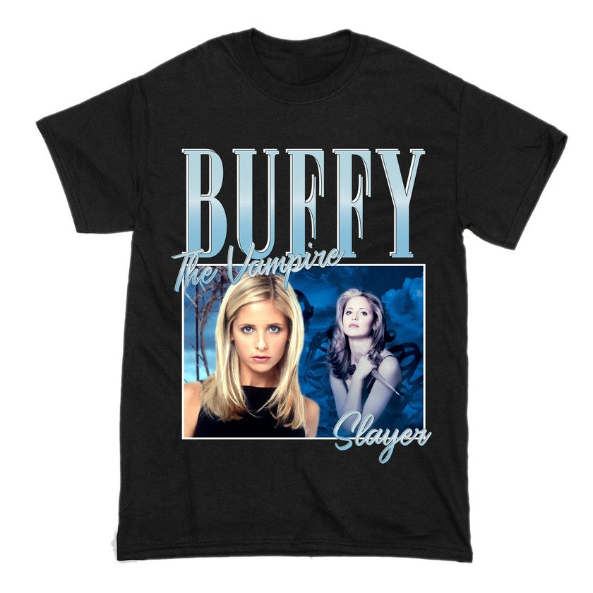 Buffy The Vampie Slayer Short Sleeve Famous Shirt Men and Women Cotton T-Shirt