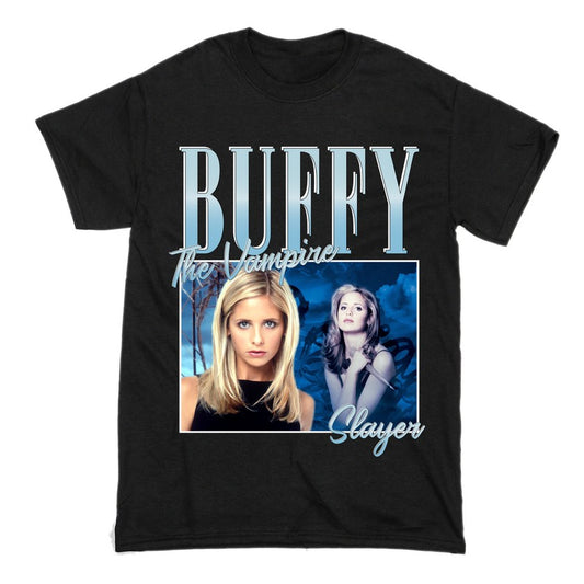 Buffy The Vampie Slayer Short Sleeve Famous Shirt Men and Women Cotton T-Shirt