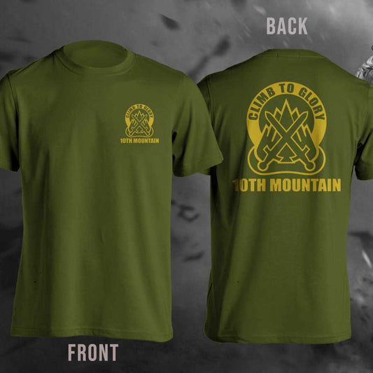 Climb To Glory Legacy Of The 10th Mountain Division T-Shirt