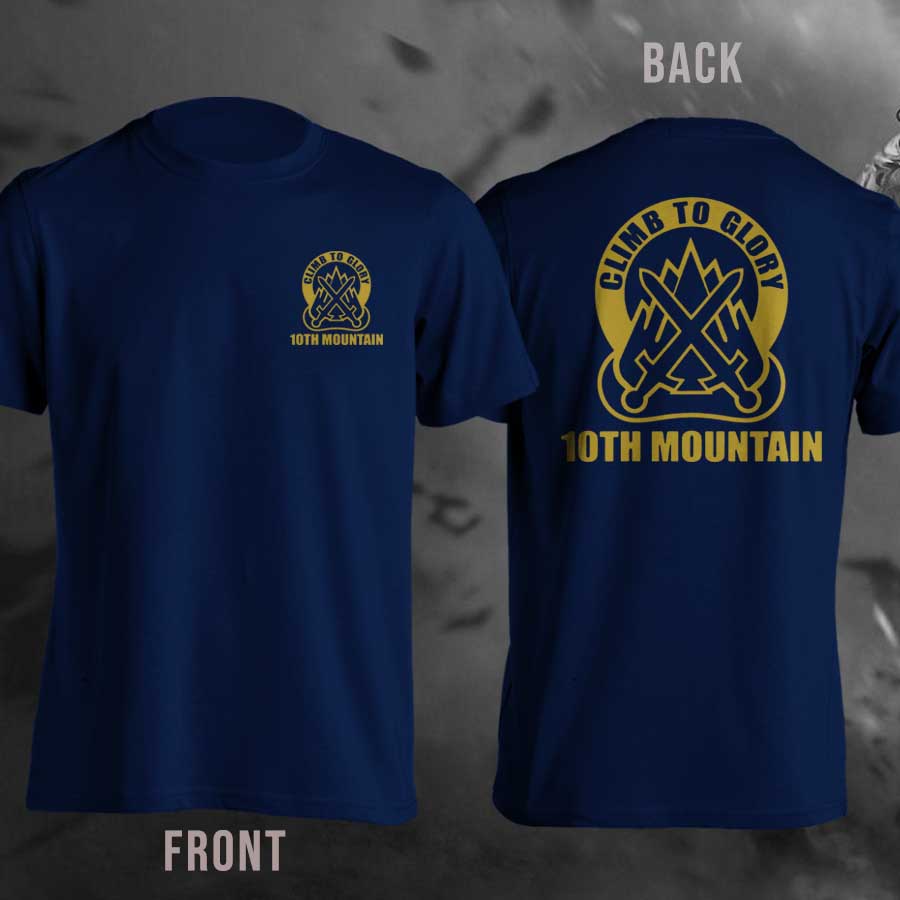 Climb To Glory Legacy Of The 10th Mountain Division T-Shirt