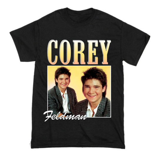 Corey Feldman Short Sleeve Famous Shirt Men and Women Cotton T-Shirt