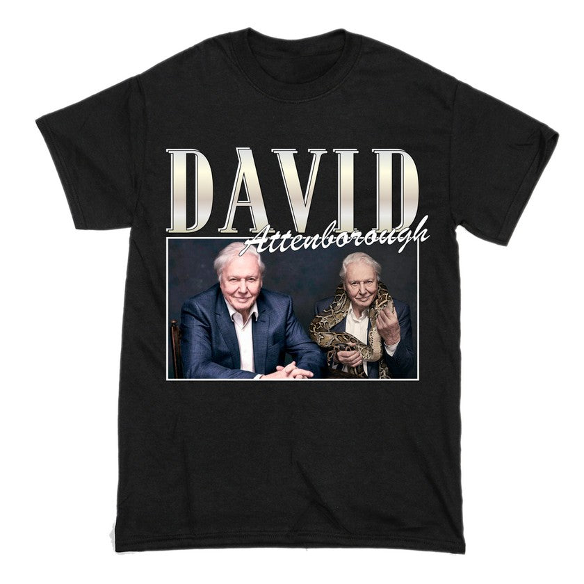 David Attenborough Short Sleeve Famous Shirt Men and Women Cotton T-Shirt