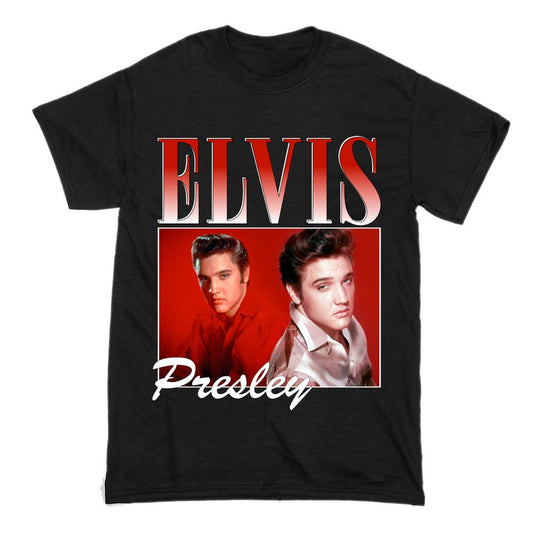 Elvis Presley Short Sleeve Famous Shirt Men and Women Cotton T-Shirt