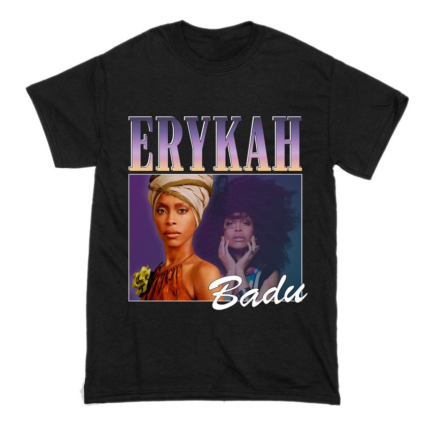 Erykah Badu Short Sleeve Famous Shirt Men and Women Cotton T-Shirt