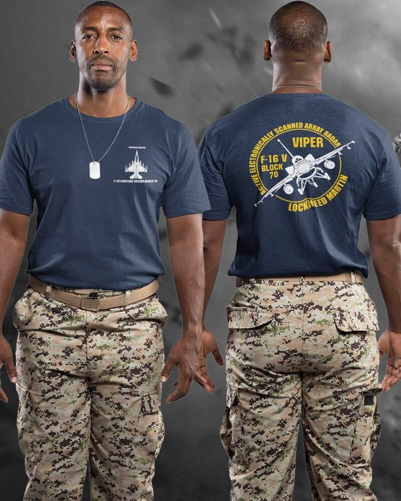 U.S ARMY F-16 Fighting Falcon Block 70 Viper Lockheed Martin T-Shirt