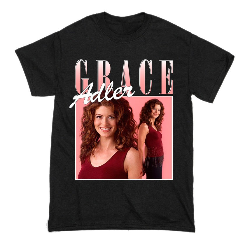 Grace Adler Short Sleeve Famous Shirt Men and Women Cotton T-Shirt