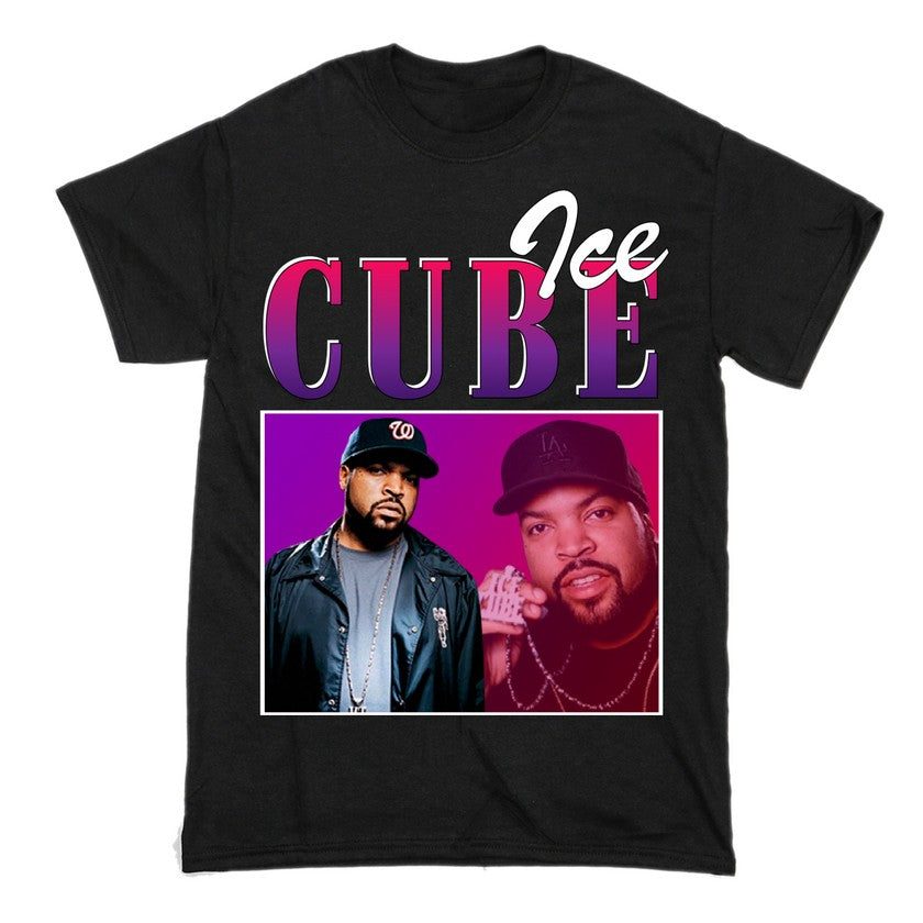 Ice Cube Short Sleeve Famous Shirt Men and Women Cotton T-Shirt