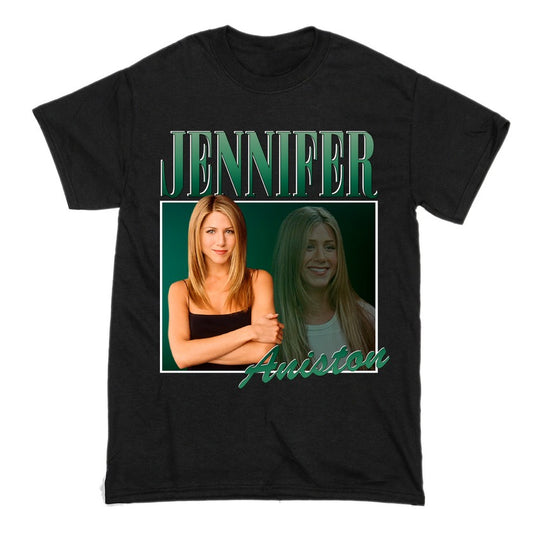 Jennifer Aniston Short Sleeve Famous Shirt Men and Women Cotton T-Shirt