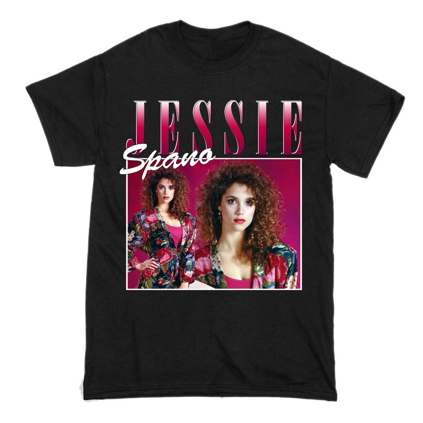 Jessie Spano Saved By The Bell Short Sleeve Famous Shirt Men and Women Cotton T-Shirt