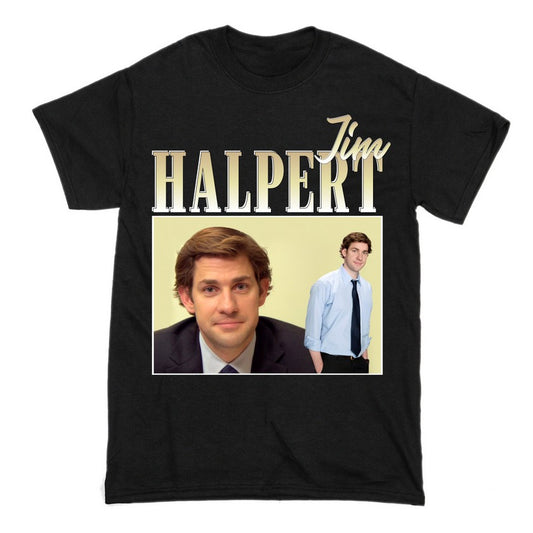 Jim Halpert The Office Short Sleeve Famous Shirt Men and Women Cotton T-Shirt