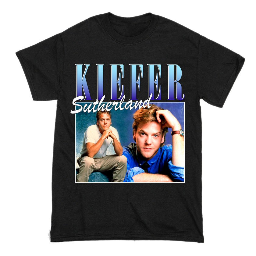 Kiefer Sutherland Short Sleeve Famous Shirt Men and Women Cotton T-Shirt