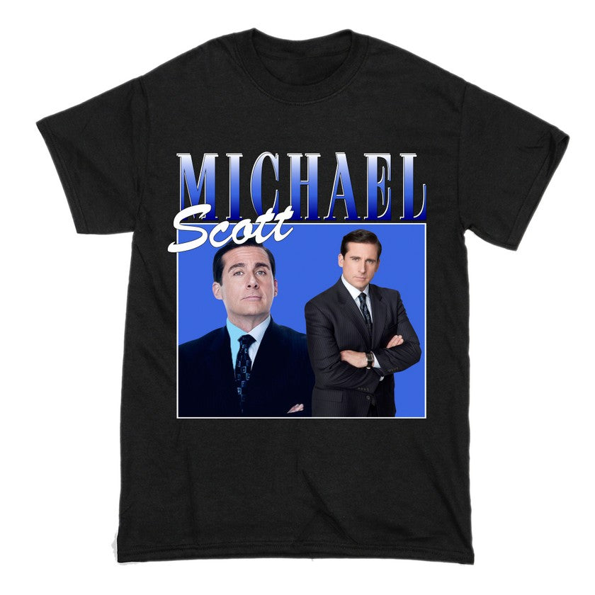 Michael Scott Short Sleeve Famous Shirt Men and Women Cotton T-Shirt