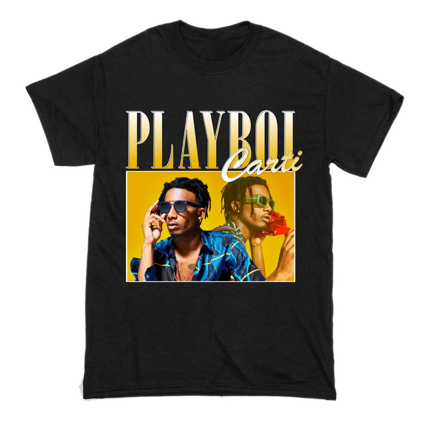 Playboi Carti Short Sleeve Famous Shirt Men and Women Cotton T-Shirt