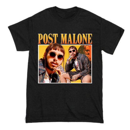 Post Malone Short Sleeve Famous Shirt Men and Women Cotton T-Shirt