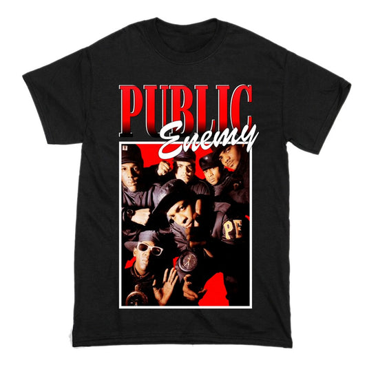 Public Enemy Short Sleeve Famous Shirt Men and Women Cotton T-Shirt