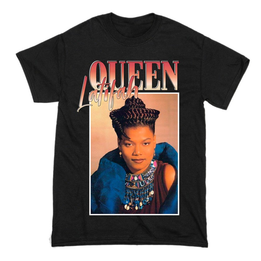 Queen Latifah Short Sleeve Famous Shirt Men and Women Cotton T-Shirt