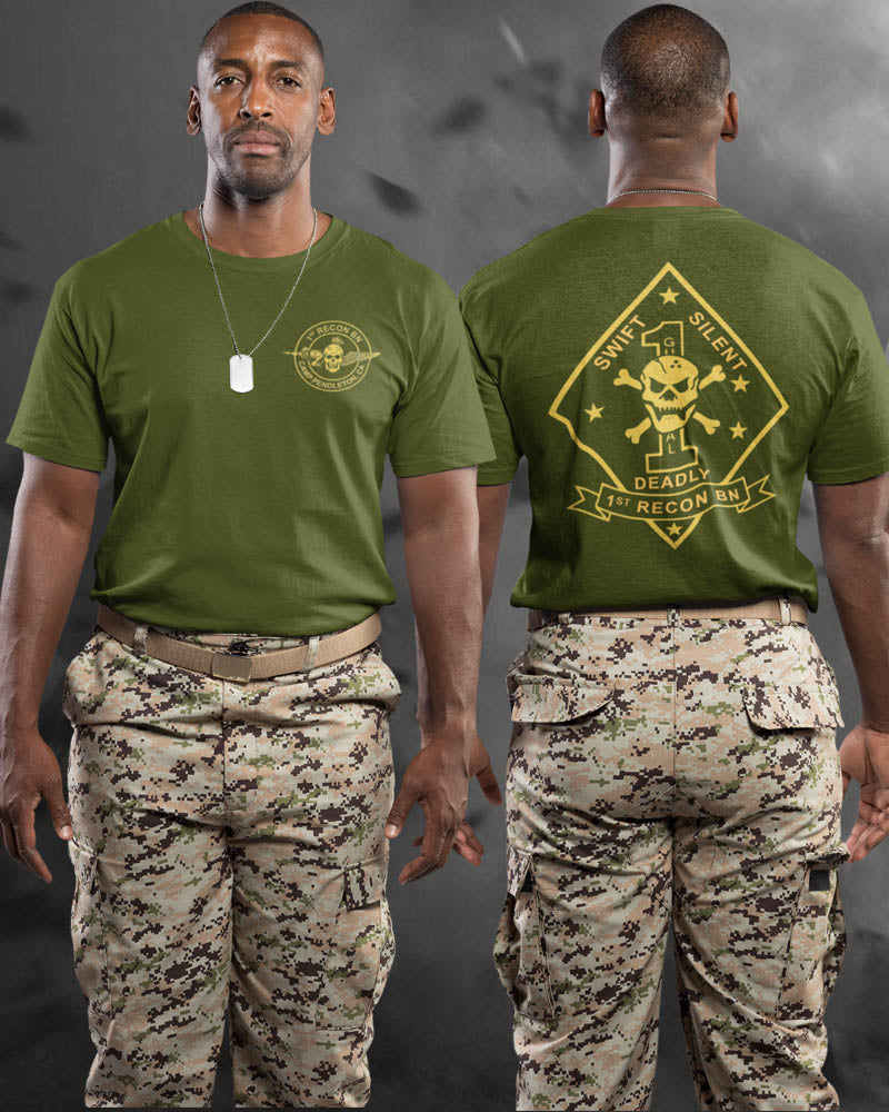 1St Recon Bn Camp Pendleton Marine Swift Silent T-Shirt