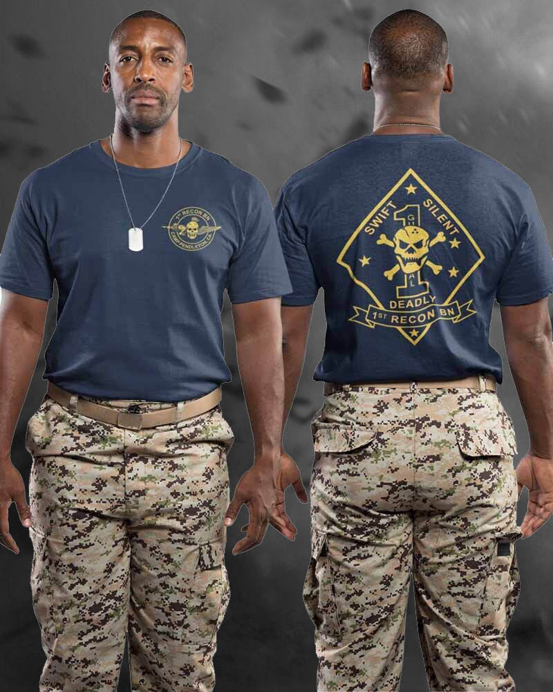 1St Recon Bn Camp Pendleton Marine Swift Silent T-Shirt