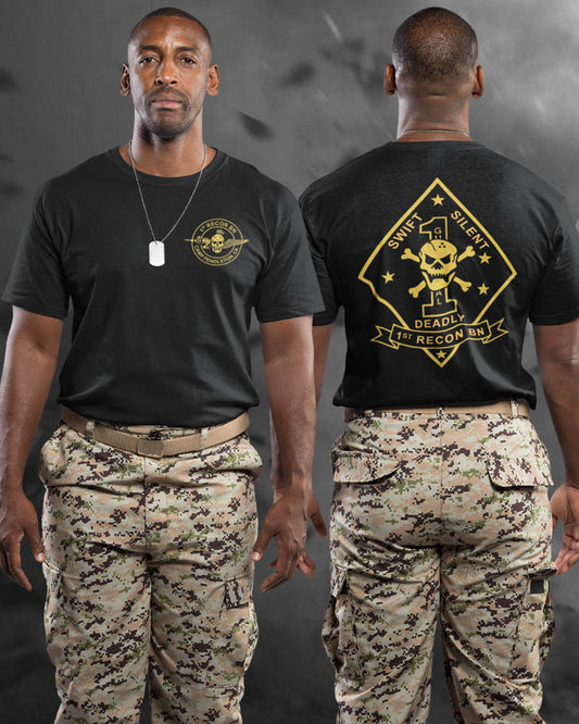 1St Recon Bn Camp Pendleton Marine Swift Silent T-Shirt