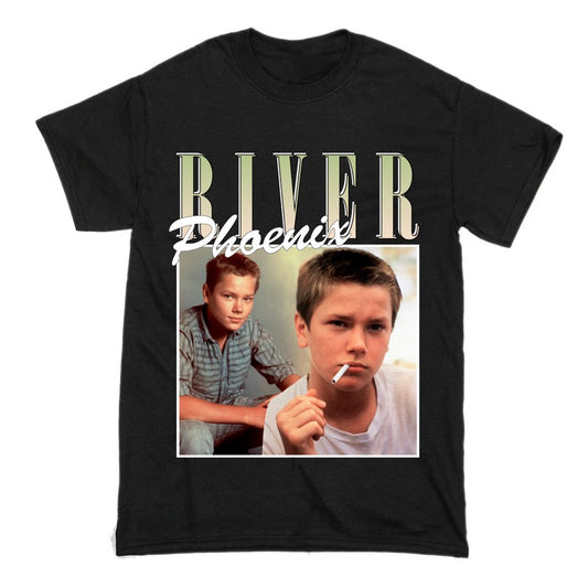 River Phoenix Short Sleeve Famous Shirt Men and Women Cotton T-Shirt