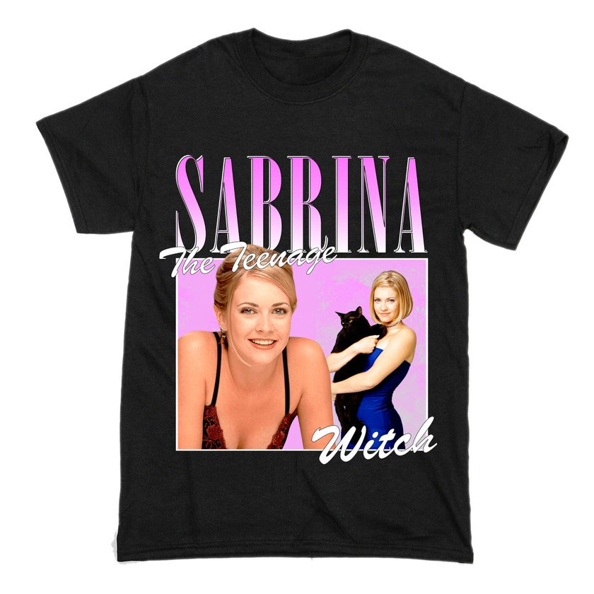 Sabrina The Teenage Witch Short Sleeve Famous Shirt Men and Women Cotton T-Shirt