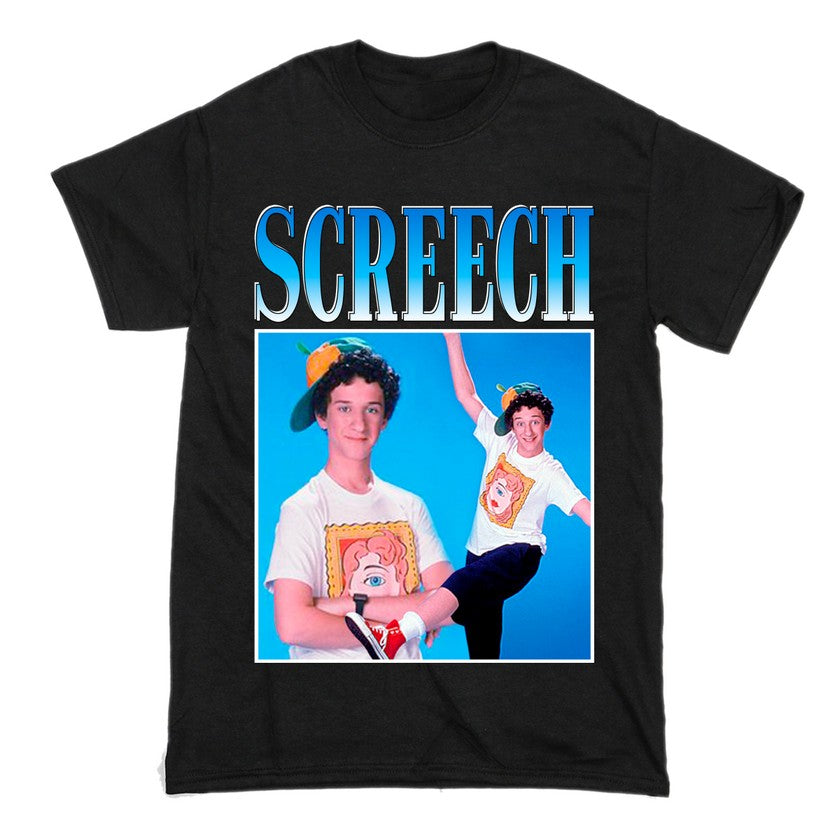 Screech Saved By The Bell Short Sleeve Famous Shirt Men and Women Cotton T-Shirt