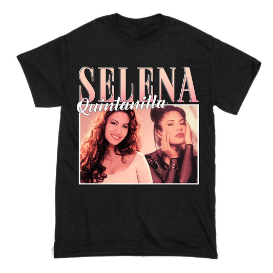 Selena Quintanilla Short Sleeve Famous Shirt Men and Women Cotton T-Shirt