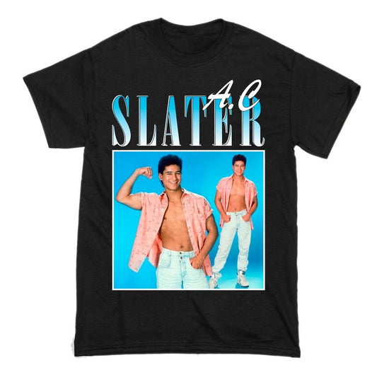 A.C Slater Saved By The Bell Short Sleeve Famous Shirt Men and Women Cotton T-Shirt