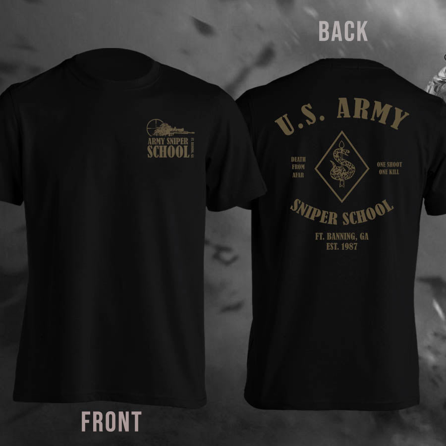 U.S ARMY Sniper School One Shoot One Kill T-Shirt