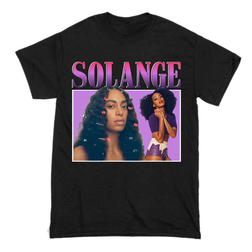 Solange Short Sleeve Famous Shirt Men and Women Cotton T-Shirt