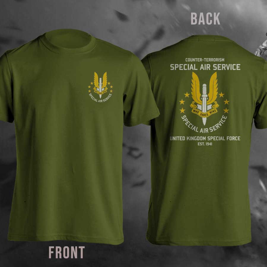 Special Air Servive Counter-Terrorism United Kingdom Special Force est1941 T-shirt