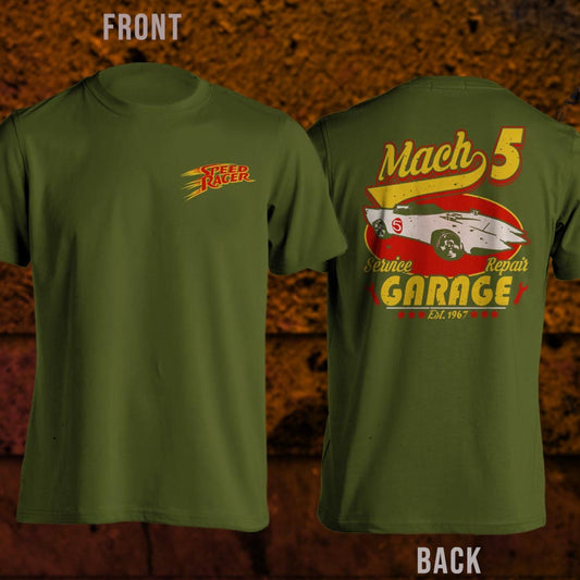 March 5 Speed Racer Servis Repair Garage T-Shirt