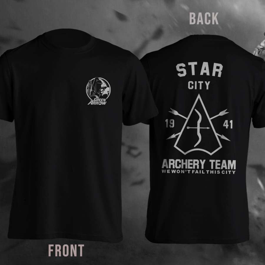 Green Arrow Star City Archery Team Unisex Shor Sleeve T-shirt