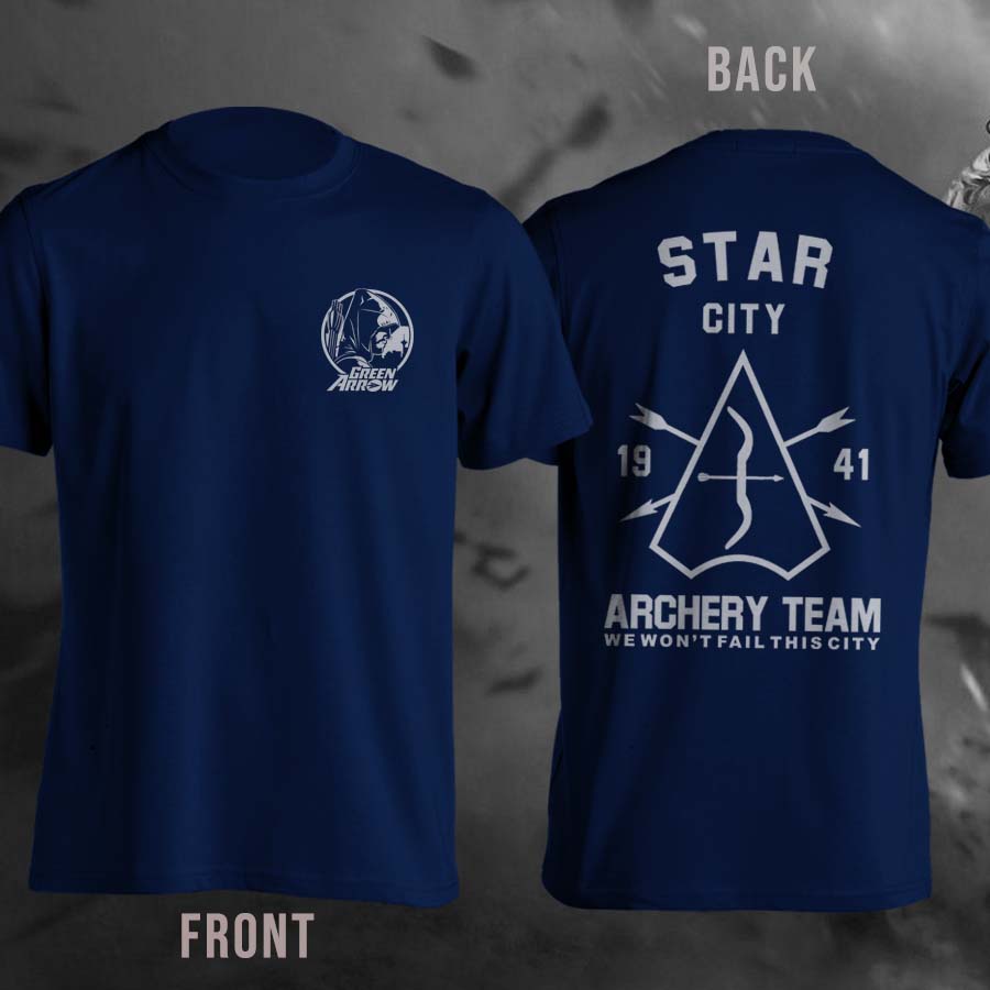 Green Arrow Star City Archery Team Unisex Shor Sleeve T-shirt