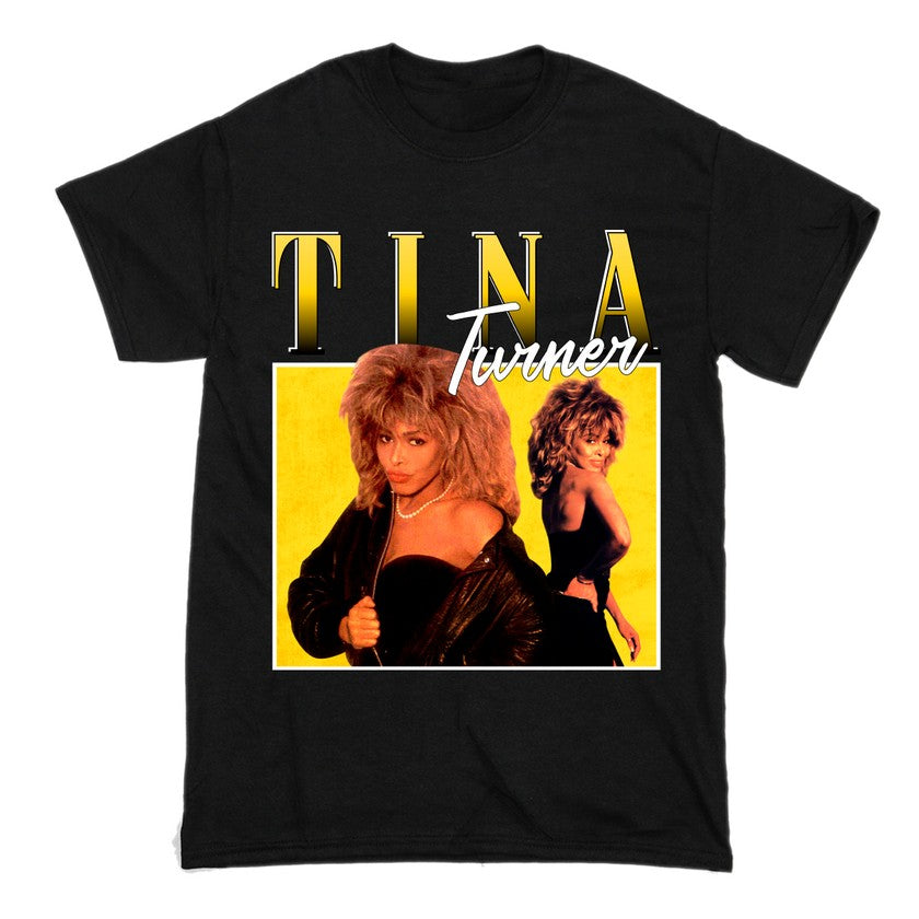 Tina Turner Short Sleeve Famous Shirt Men and Women Cotton T-Shirt