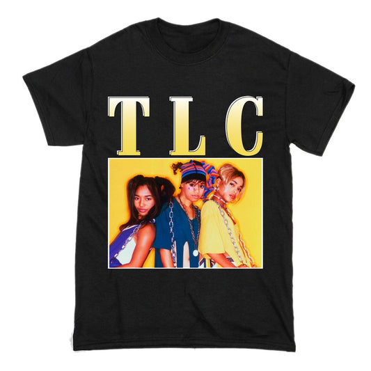 Tlc Short Sleeve Famous Shirt Men and Women Cotton T-Shirt