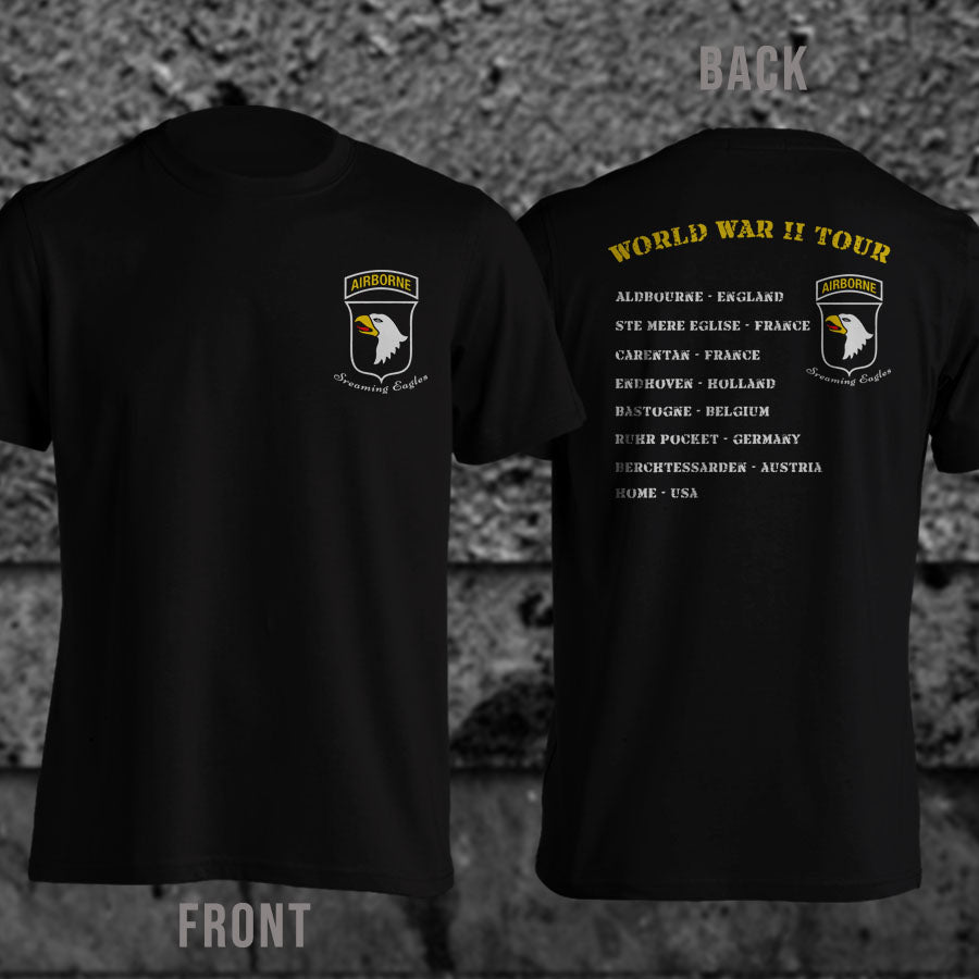 AIRBORNE World War Tour Sreaming Englos T-shirt