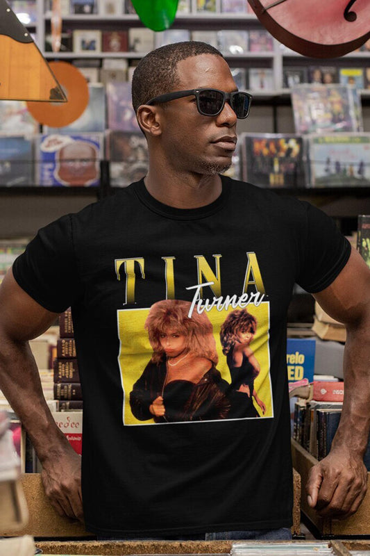 Tina Turner Short Sleeve Famous Shirt Men and Women T-Shirt